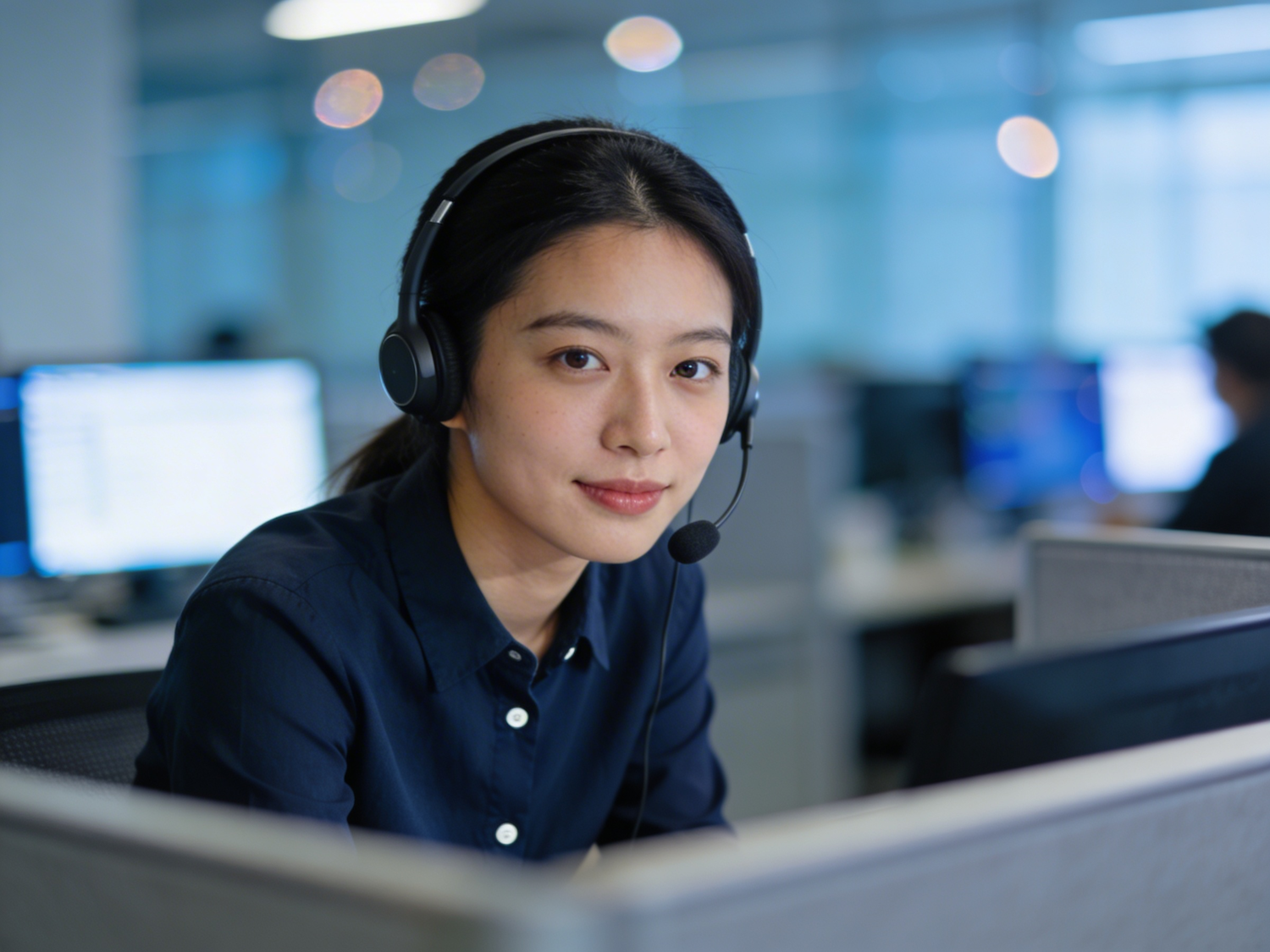 A sales professional efficiently manages customer interactions and leads using a Customer Relationship Management (CRM) software.