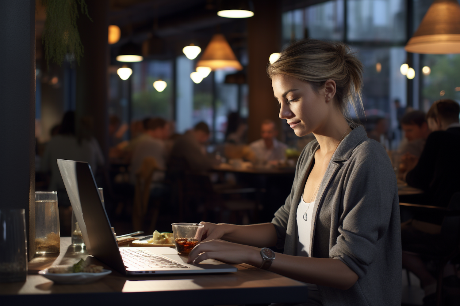 Real person working from a home office to illustrate remote/hybrid corporate roles at KFC.